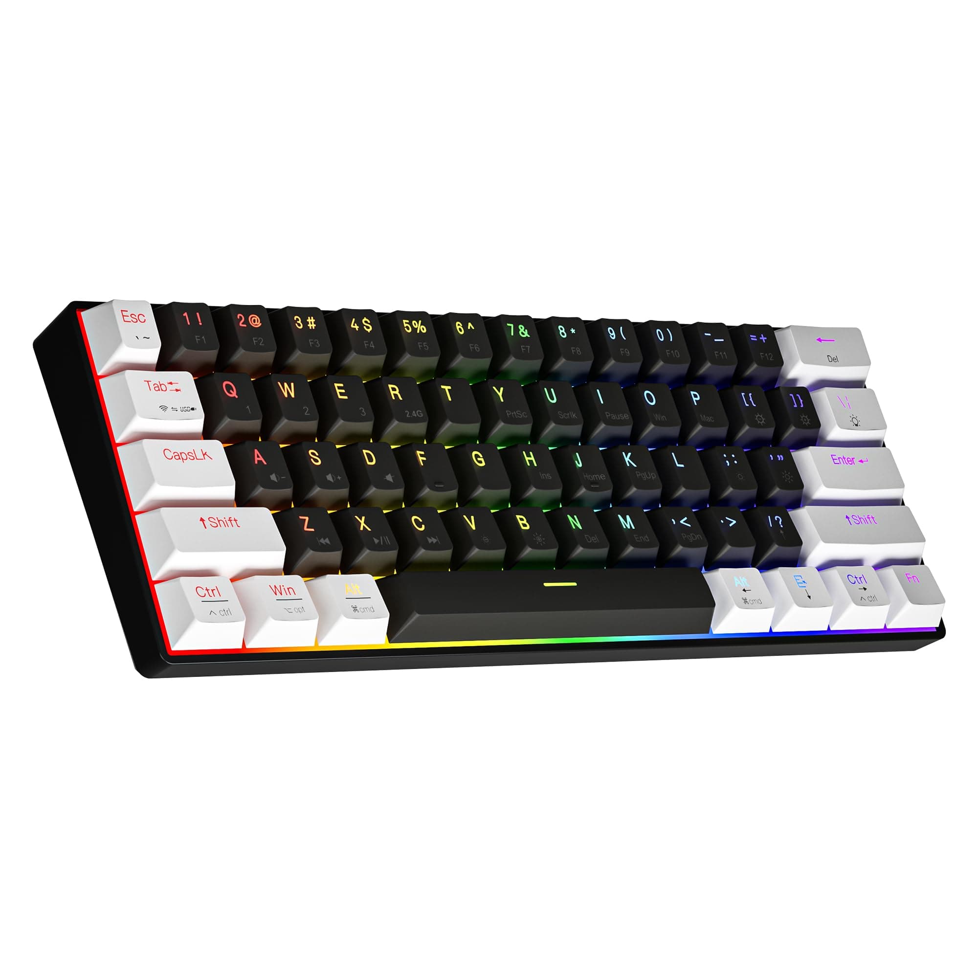 🎮🔥NEWMEN GM610 60% Mechanische Gaming-Tastatur Bluetooth NKRO🔥🎮