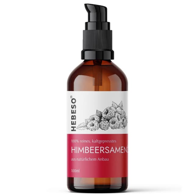 Himbeersamenöl 100% Rein & Natürlich Kaltgepresst 100ml 🌿 | Anti-Aging, Pflege, Vitamin A/E, EFA reichhaltiges Öl