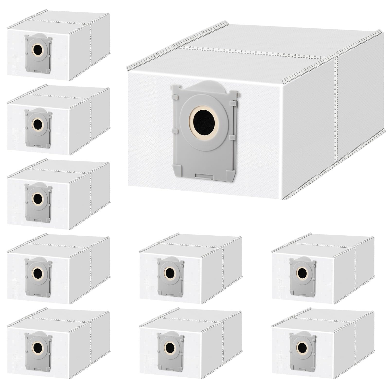 🌟 10 Stück Aktivkohle Staubbeutel für Ecovacs DEEBOT X8 PRO Omni / X8 OMNI / X9 PRO Omni / T50 PRO Omni / T50 MAX PRO Omni / T50 Omni / T80 OMNI / T30C Pro Omni Saugroboter
