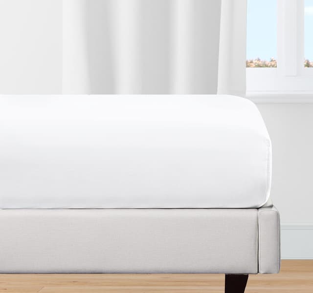 Spannbettlaken 160x200cm 100% Bio-Baumwolle - Weiß 🛏️