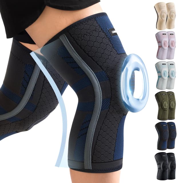 CAMBIVO Kniebandage Männer Damen X2 mit PMMA Stabilisatoren & Patella-Polster 👨‍⚕️🩺