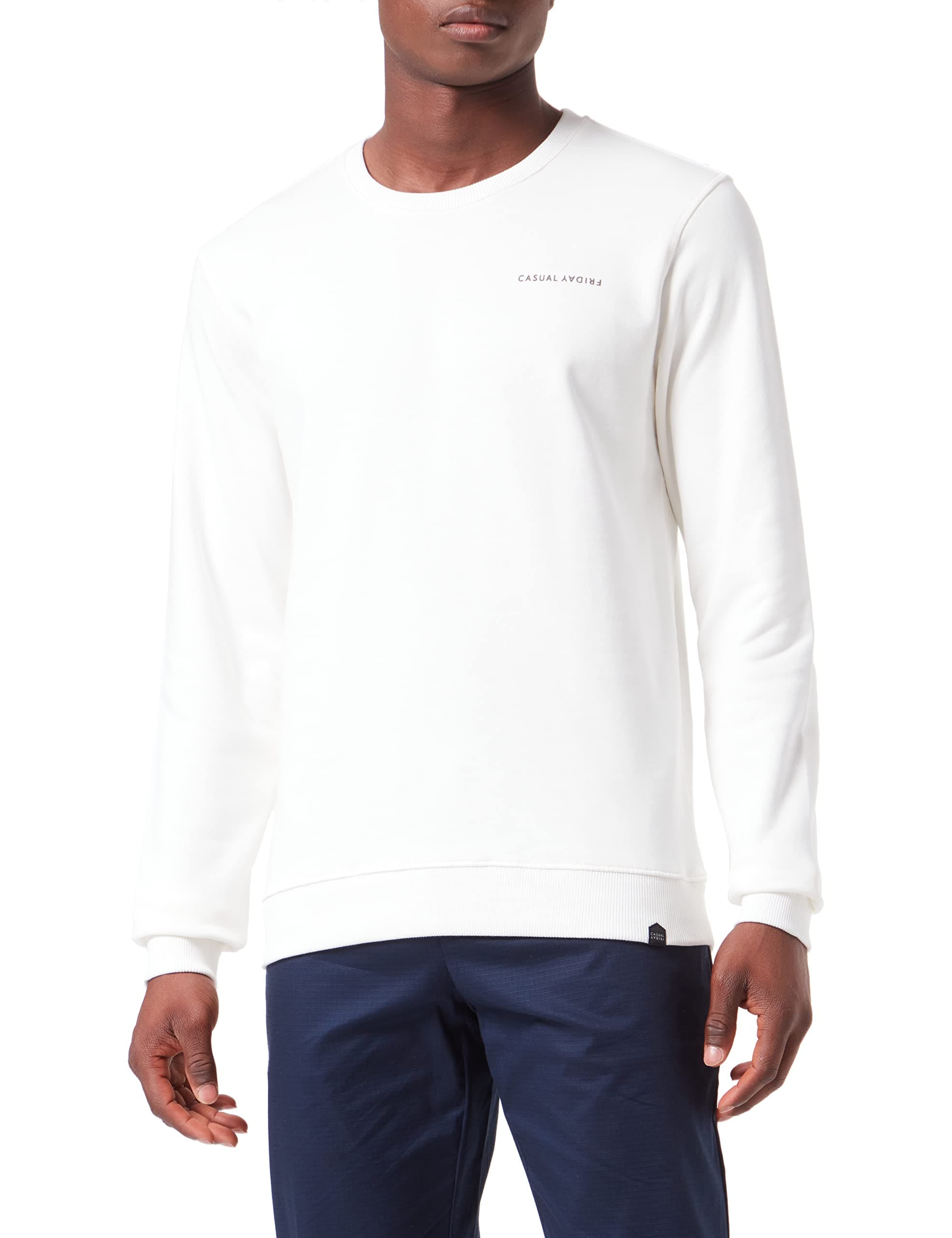 CASUAL FRIDAY CFSeverin Herren Sweatshirt Pullover mit Rundhalsausschnitt 😎👕