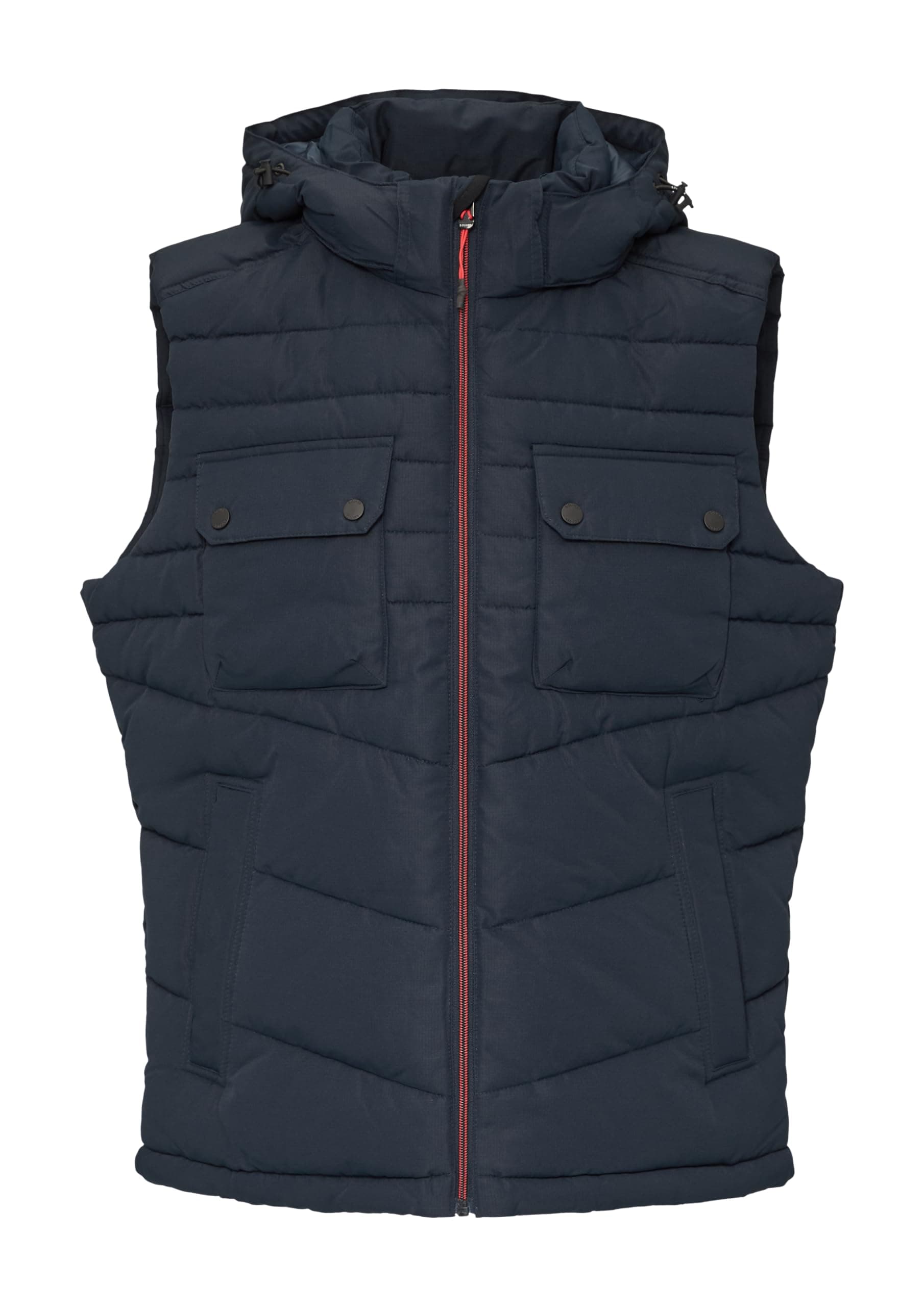 s.Oliver Gesteppte Weste mit abnehmbarer Kapuze S Navy 👕🧥