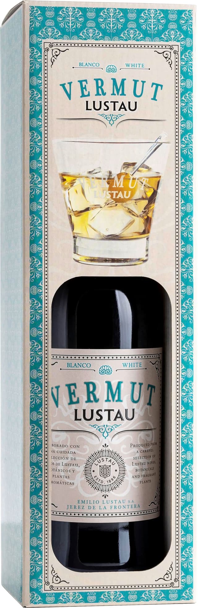 Angebot: Lustau Vermut White 15% vol. - Geschenkpackung mit Glas 🎁