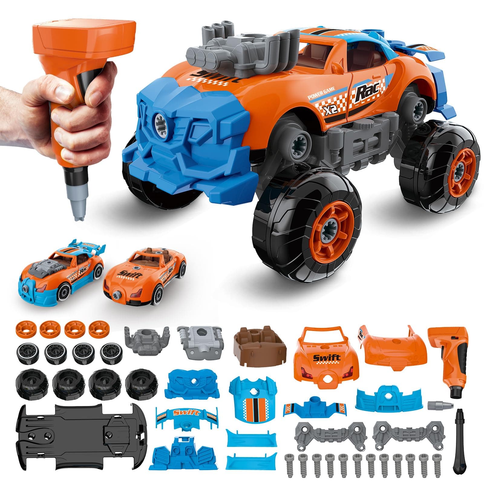 Pup Go 3-in-1 Abnehmbares Auto für Jungen 🚗🔧🔩 STEM-Geschenk für Kinder