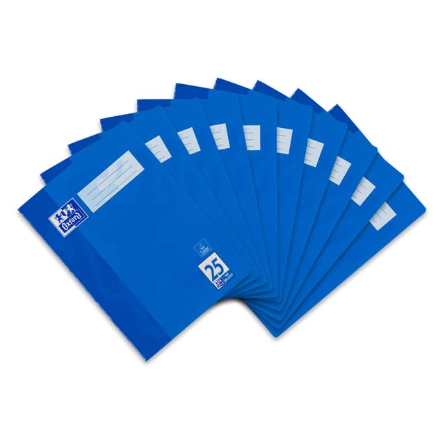 Angebot: Oxford Schulheft A4, 32 Blatt, Lineatur 25, liniert, blau, 10 Stück 📘✏️📚