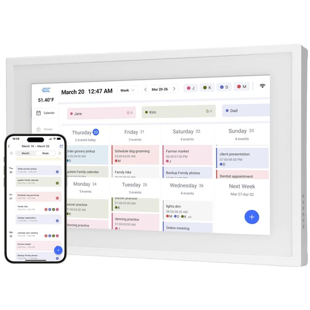 HoziRes Digitaler Kalender 10,1 Zoll 2025 Familienplan 📅🏠