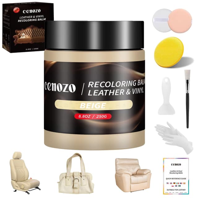 Cenozo Flüssigleder Beige,Leder Reparatur Set - 🛋️🚗🎨