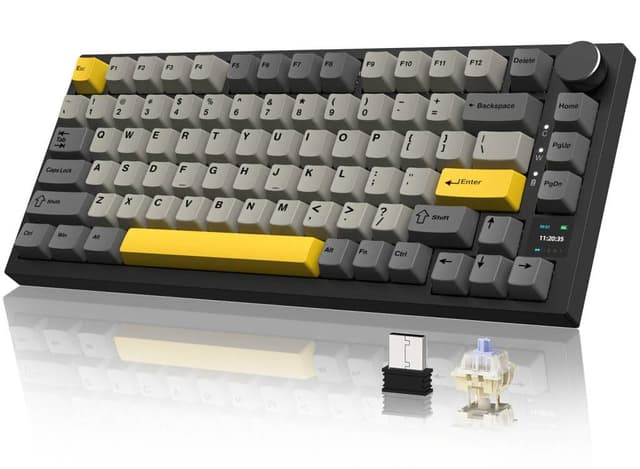 YINDIAO AK820PRO Mechanische Tastatur mit TFT Smart Display und Knopf 🌈