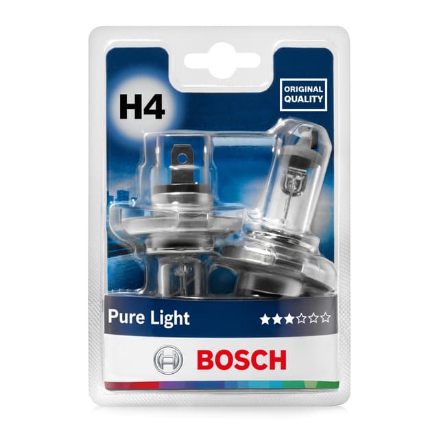 🚗 Bosch H4 Pure Light Halogen-Glühlampe 2er-Pack