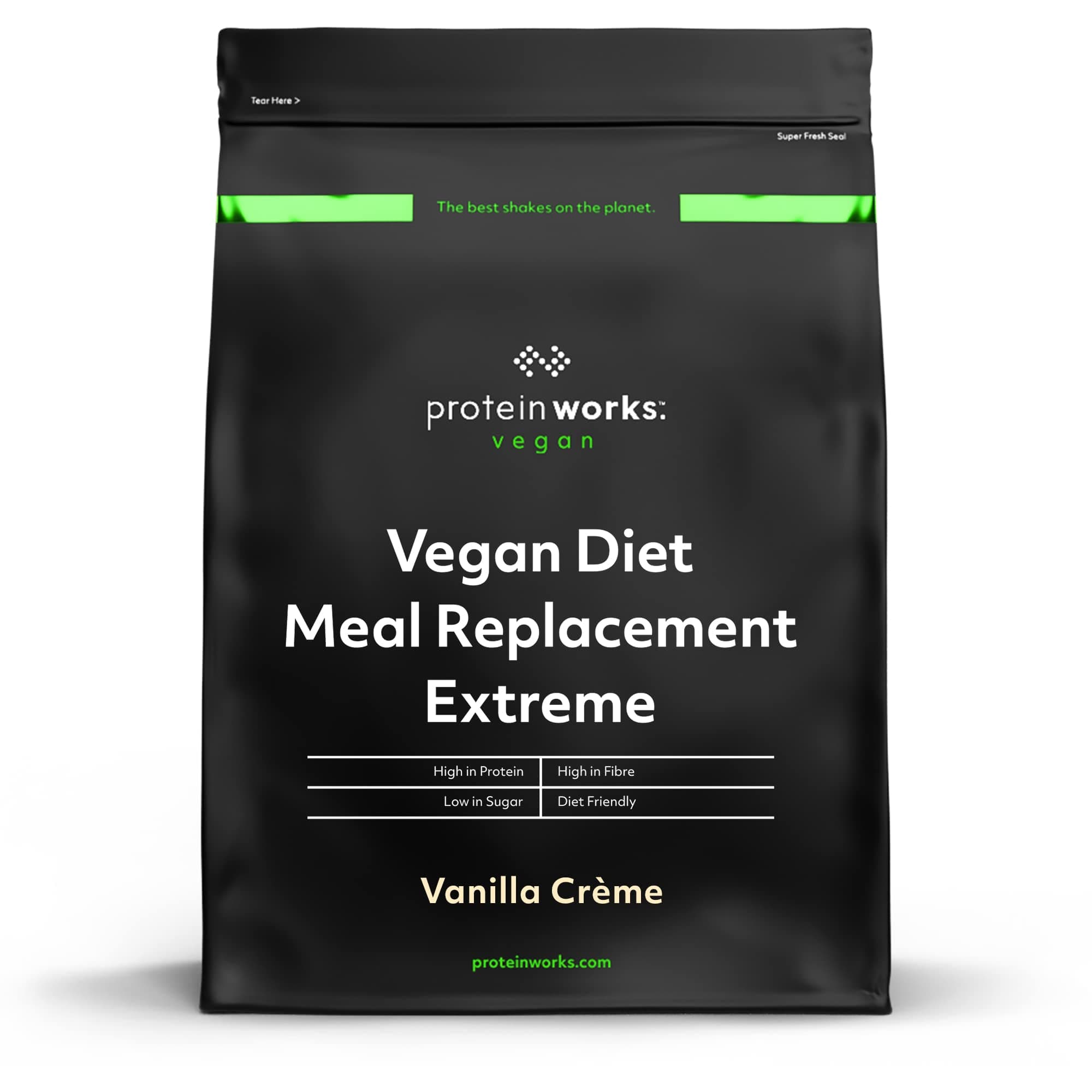 Protein Works - Veganer Mahlzeitenersatz Extreme | Vanillecreme 🌿 | Zur Gewichtsabnahme und -kontrolle