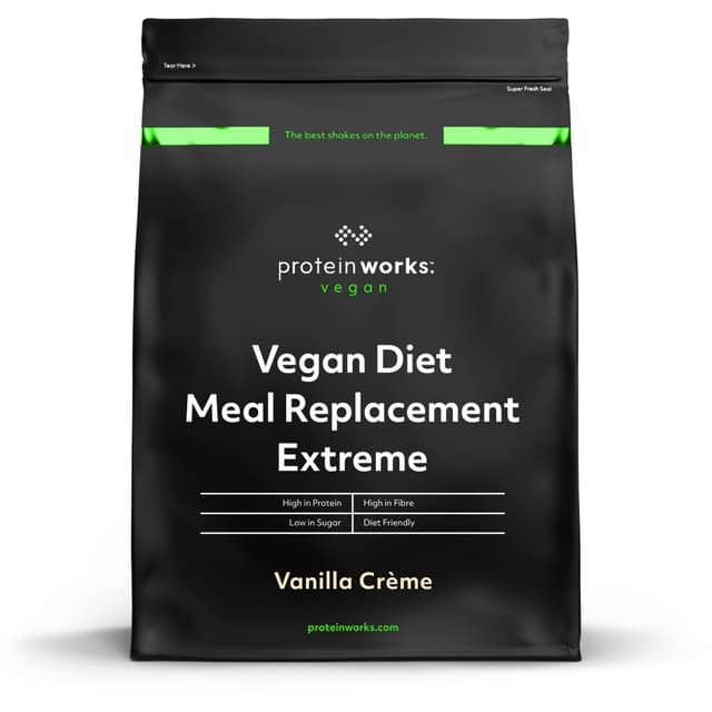 Protein Works - Veganer Mahlzeitenersatz Extreme | Vanillecreme 🌿 | Zur Gewichtsabnahme und -kontrolle