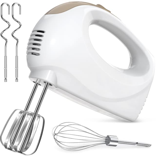 🎉 Handrührer Elektrisch-Handrührgerät, 5 StuFen Handmixer - 56% Rabatt 🎉
