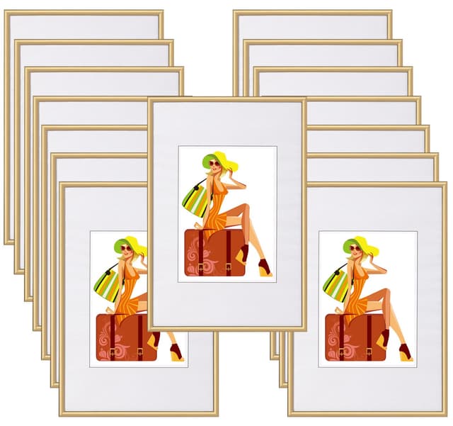 🖼️ WOLTU Bilderrahmen 10x15 cm 15er Set - Fotorahmen Collage Wanddeko
