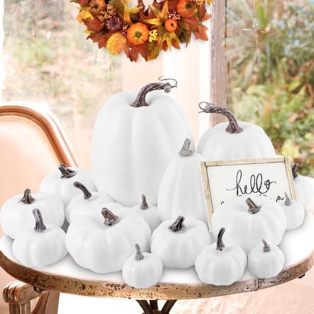 🎃 Benjia Kürbis Herbst Deko Dekoration Draußen 🍂