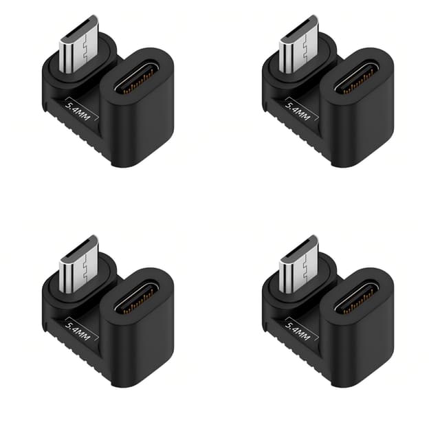 🔌📱Chenyang 4er Pack USB C auf Micro USB Adapter - 180 Grad abgewinkelter Konverteranschlussadapter