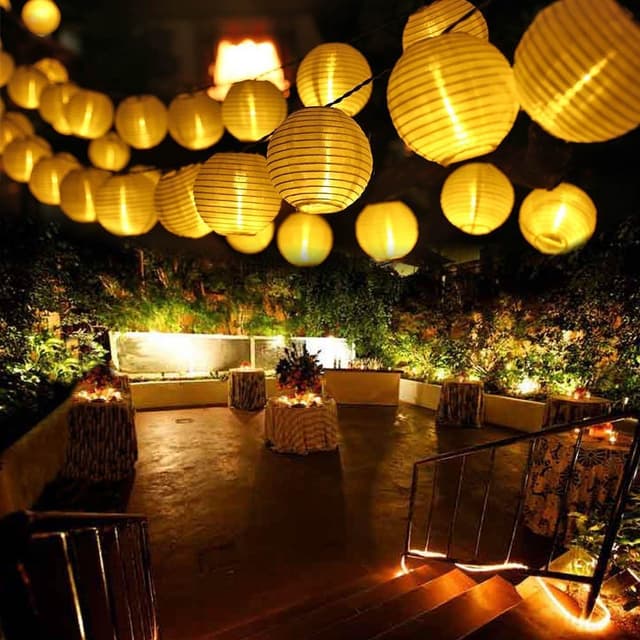 Qedertek Solar Lichterkette Aussen, 6M 30 LED Lichterkette Außen Solar Lampions
