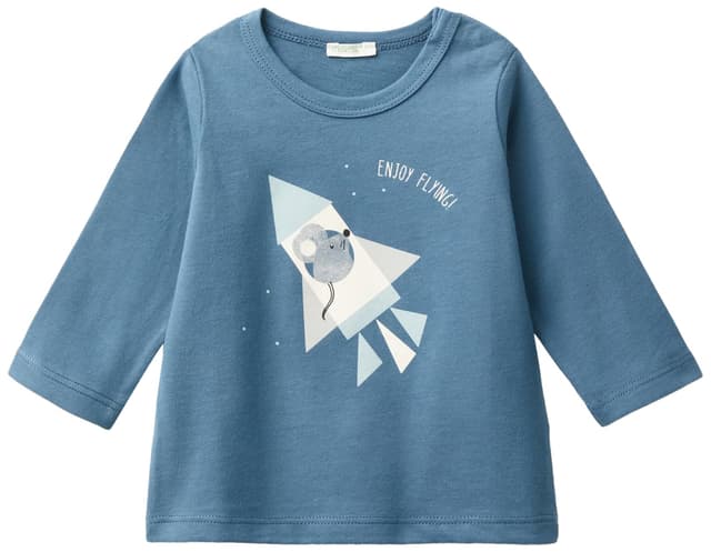 👶👕 Reduziert! United Colors of Benetton Baby-Jungen Kurzarm Shirt 44 Blu
