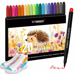 🎨 20 Textilstifte für kreative Designs auf Textilien! 🎨
