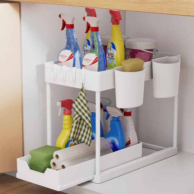 🌟 AIXPI Küchen Organizer 2 Etagen | Unter Waschbecken Regal 🛁