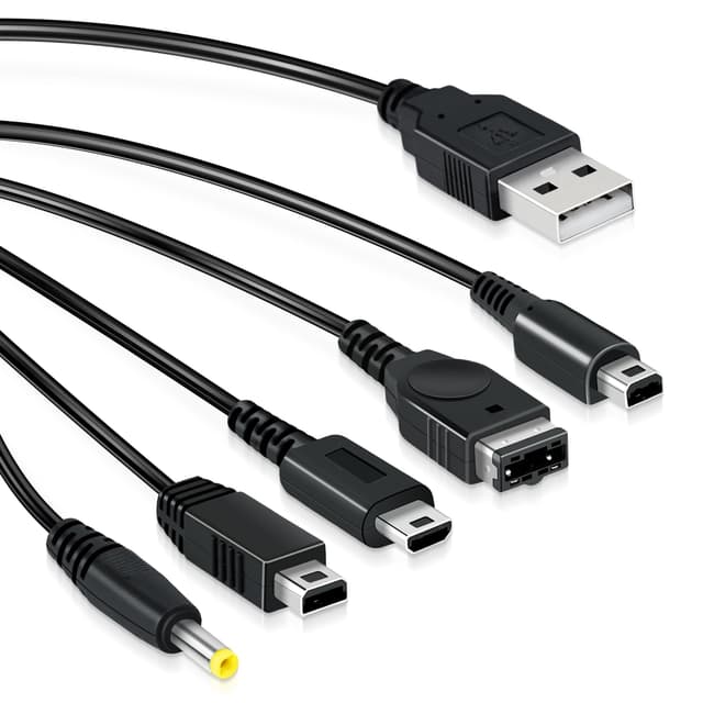 🎮 Mcbazel 5-in-1 USB Ladekabel für Nintendo DS Lite/NDS/New 3DS XL