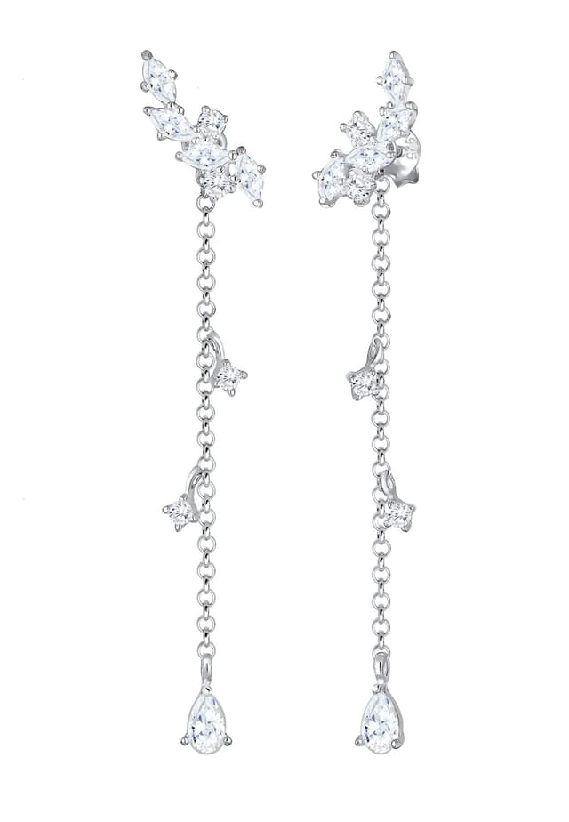 Elli Ohrringe Damen Hänger Tropfen Marquise mit Zirkonia Kristalle