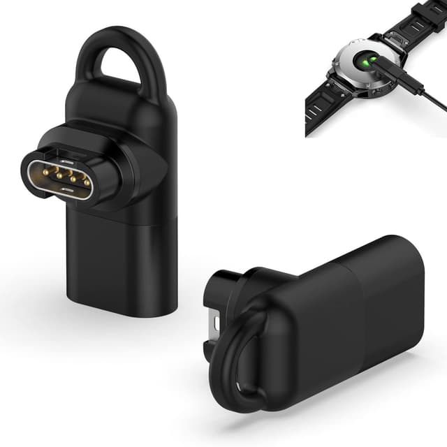 Miimall Kompatibel mit Garmin Fenix 7/6/5 Ladeadapter to Type C Adapter 🌟 Tragbar Sicherheit Ladekonverter USB C 📱