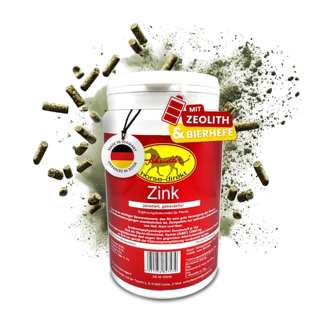 Scheidler Horse-Direkt Zink Komplex für Pferde - 700g Pellets hochdosiert 🐴