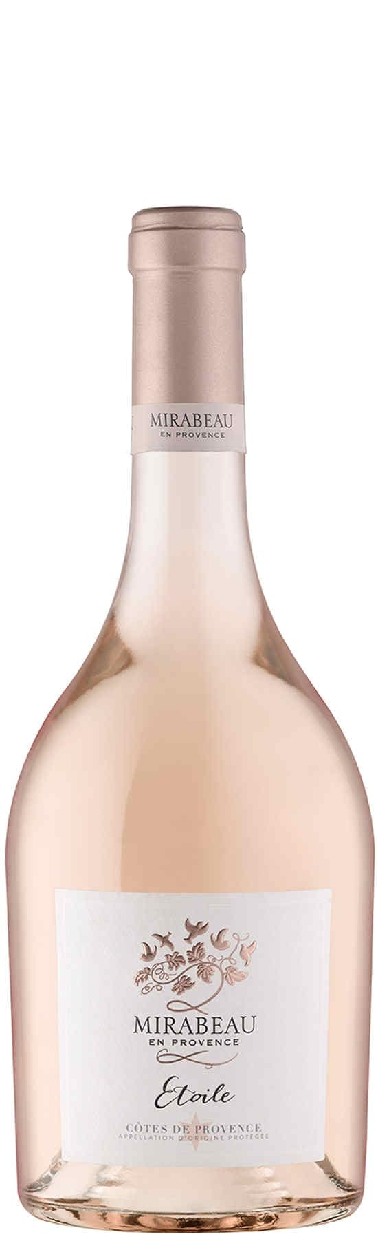 🍇 Mirabeau Étoile - Trockener Roséwein aus der Provence in Frankreich 🇫🇷 - Fruchtig-frisch in unverwechselbarem Design (1 x 0,75l) 🌺