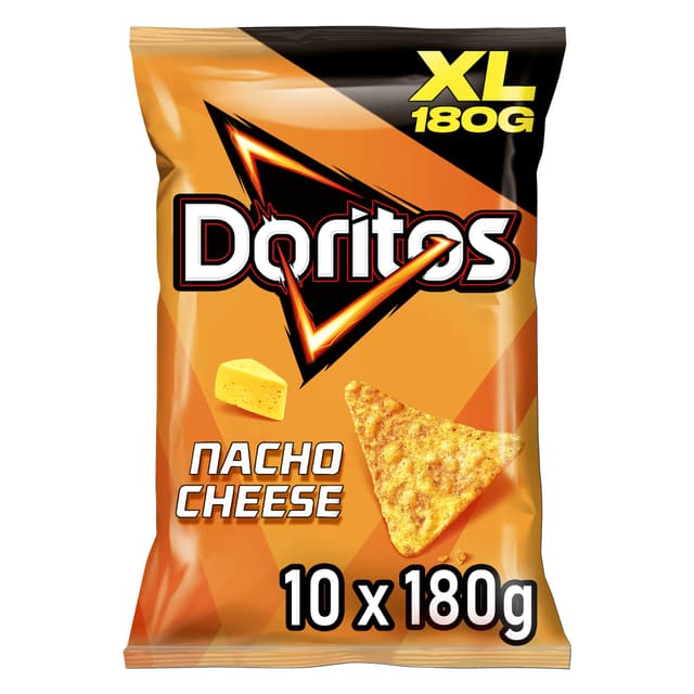 Angebot: Doritos Nacho Cheese - Tortilla Nachos mit Käse Geschmack 10x180g