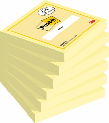 🟡📝 Post-it Kanariengelb Vorteilspackung - Selbstklebende Notizzettel 76x76mm Single