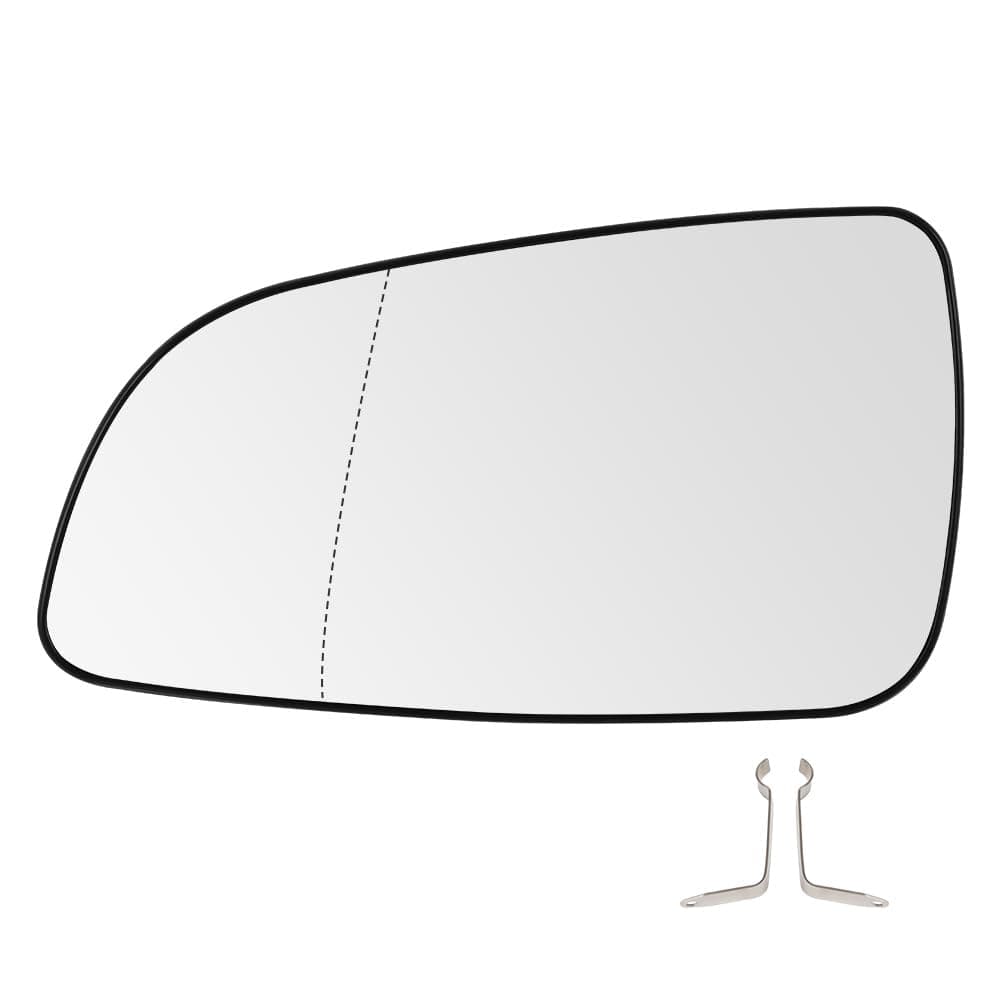 SENZEAL Spiegelglas Links Fahrerseite Beheizbar mit Trägerplatte für Opel Astra H 2004-2008 🚗🔧