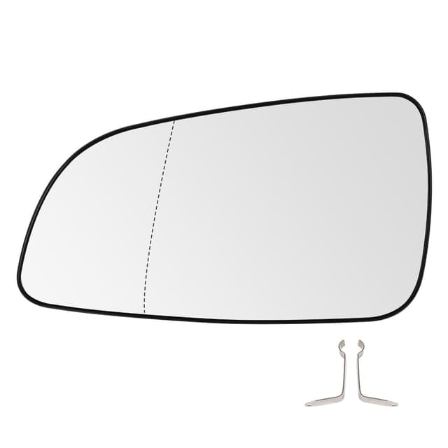 SENZEAL Spiegelglas Links Fahrerseite Beheizbar mit Trägerplatte für Opel Astra H 2004-2008 🚗🔧