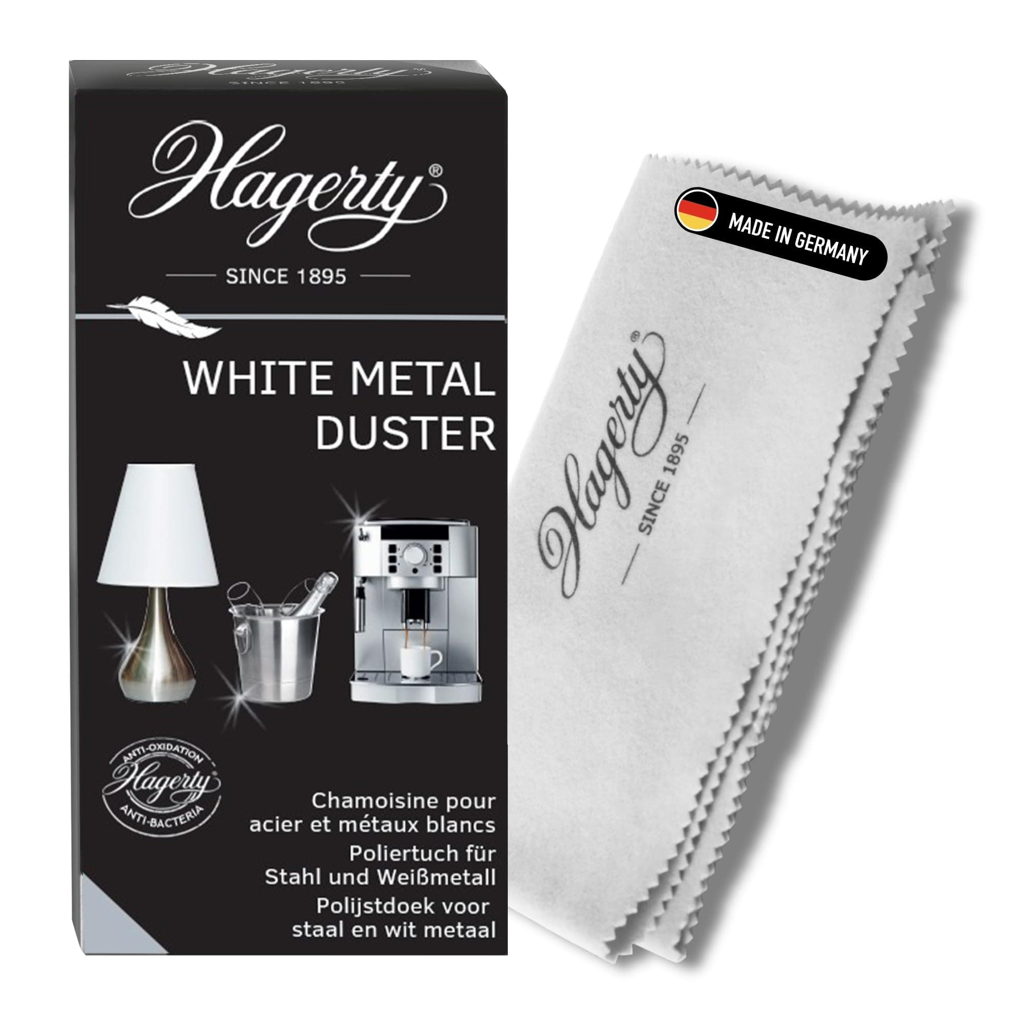 Hagerty White Metal Duster | 100% Baumwolltuch für die Reinigung von Edelstahl ✨