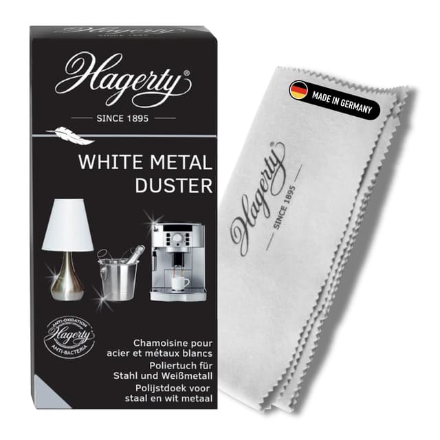 Hagerty White Metal Duster | 100% Baumwolltuch für die Reinigung von Edelstahl ✨