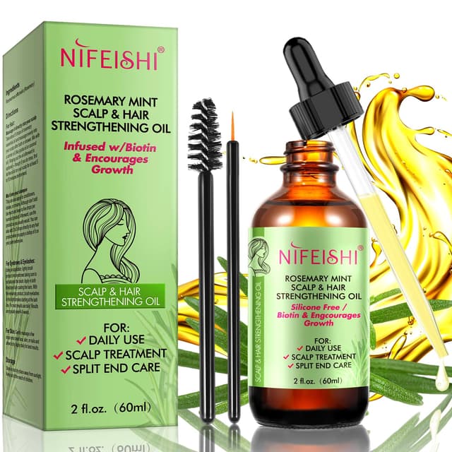 🌿🌹 Rosmarinöl Haare 60ml - 100% Naturreines Rosmarinöl für Haarwachstum!