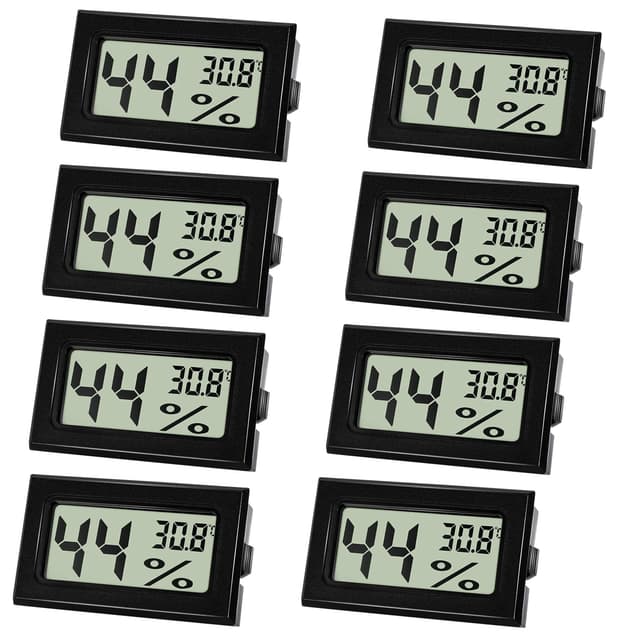 🌡️🏠 Farerkass Hygrometer - Thermometer, Digital Mini Luftfeuchtigkeitsmesser mit LCD