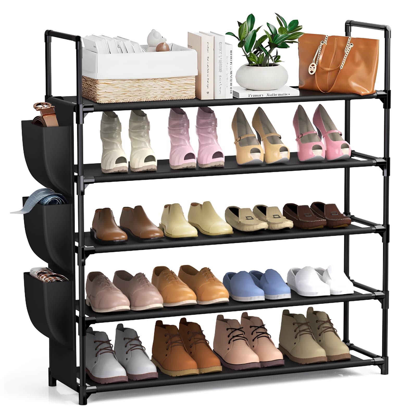 esonstyle Schuhregal mit 5 Ebenen 🥿👠👞 Platzsparend und Robust 🏡