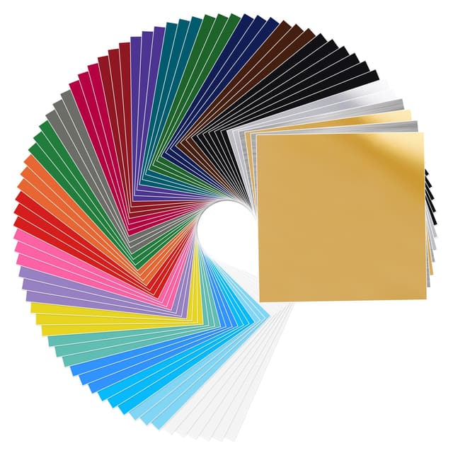 Vinylfolie Plotter: 72 PACK Permanentem Klebefolien