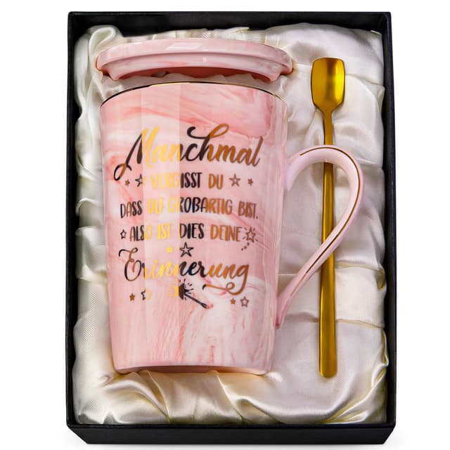 Personalisierte Marmor Kaffeetasse für Frauen 👩🏻‍🤝‍👩🏼