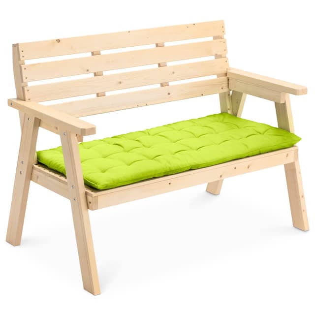 🌿 JEMIDI Bankauflage Sitzkissen für Bank - 120x40cm - Auflage Kissen Palettenkissen - Polsterauflage für Gartenbank Hollywoodschaukel - Grün 1 Stück (1er Pack)