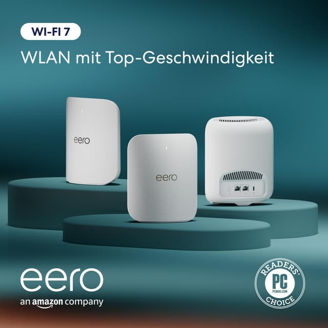 🚀 Deal: Amazon eero Pro 7 - Triband-Mesh-Wi-Fi-7-Router | Bis zu 5 Gbit/s | WLAN-Abdeckung 560 m²