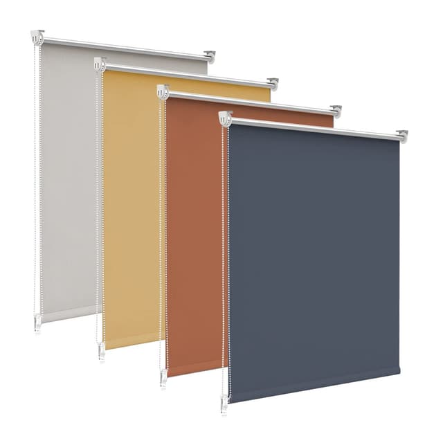🌟 Sonderangebot: Verdunklungsrollo ohne Bohren & mit Bohren, Dunkelblau 115x160cm 🌞
