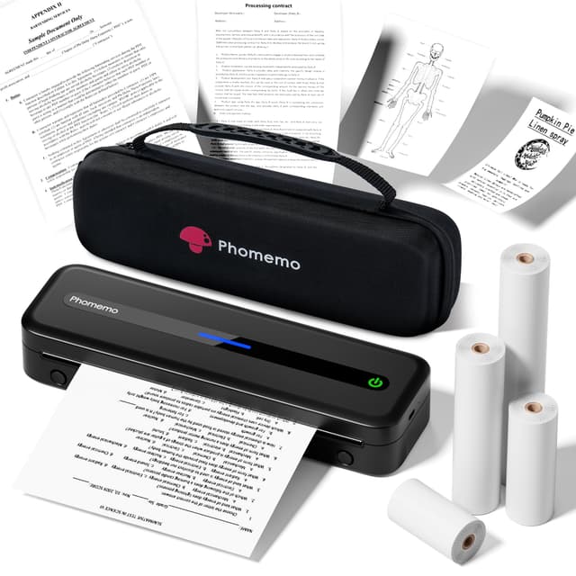 🖨️ Phomemo Thermodrucker A4 - M832 Mobiler Drucker A4 für Unterwegs 🏫🏠🚗