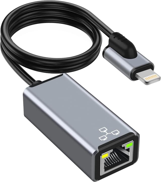 NCGGY Lightning-zu-RJ45-Ethernet-LAN-Netzwerkadapter für iPhone 🌐🚀