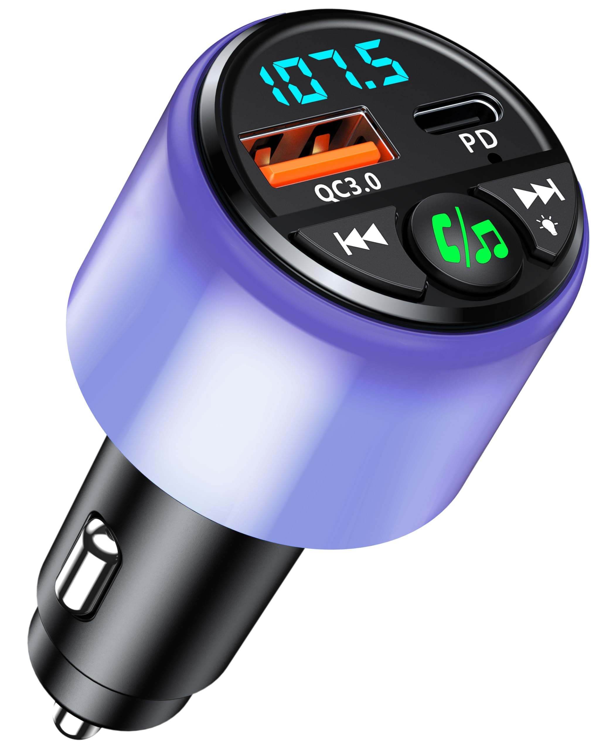 Mohard Bluetooth 5.3 Adapter - Auto FM Transmitter mit QC3.0 18W 🎶🚗