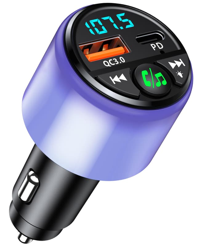Mohard Bluetooth 5.3 Adapter - Auto FM Transmitter mit QC3.0 18W 🎶🚗