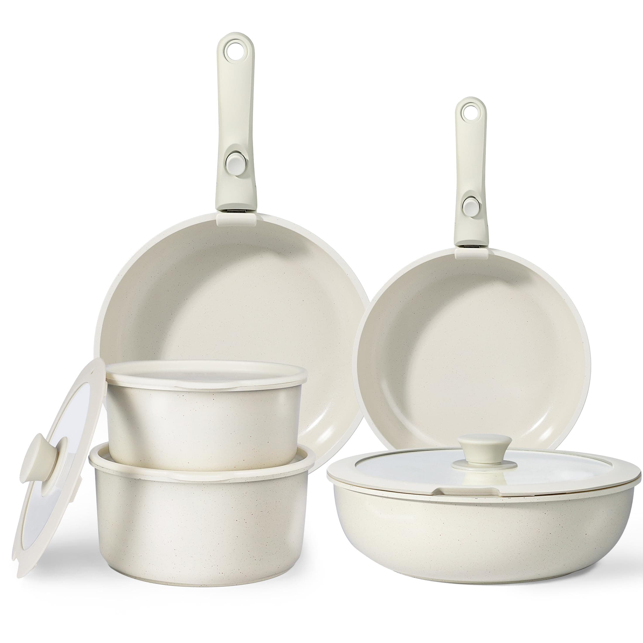 🌟Super Angebot! GiPP 11-Teiliges Topfset mit abnehmbarem Griff - Top-Qualität!🍳
