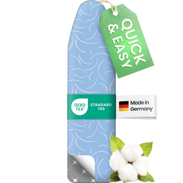 SimplySmooth Premium Bügelbrettbezug 120x40 🌟 OEKOTEX100 🌟 Made IN Germany