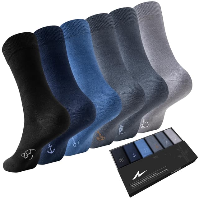 Niorasen Herren Damen Socken, 6 Paar Business Socken 🧦🎁